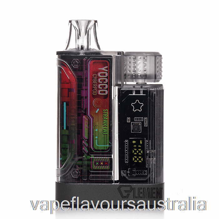 Vape Flavours Australia YOCCO Cyberpod 12000 Disposable Strawkiwi